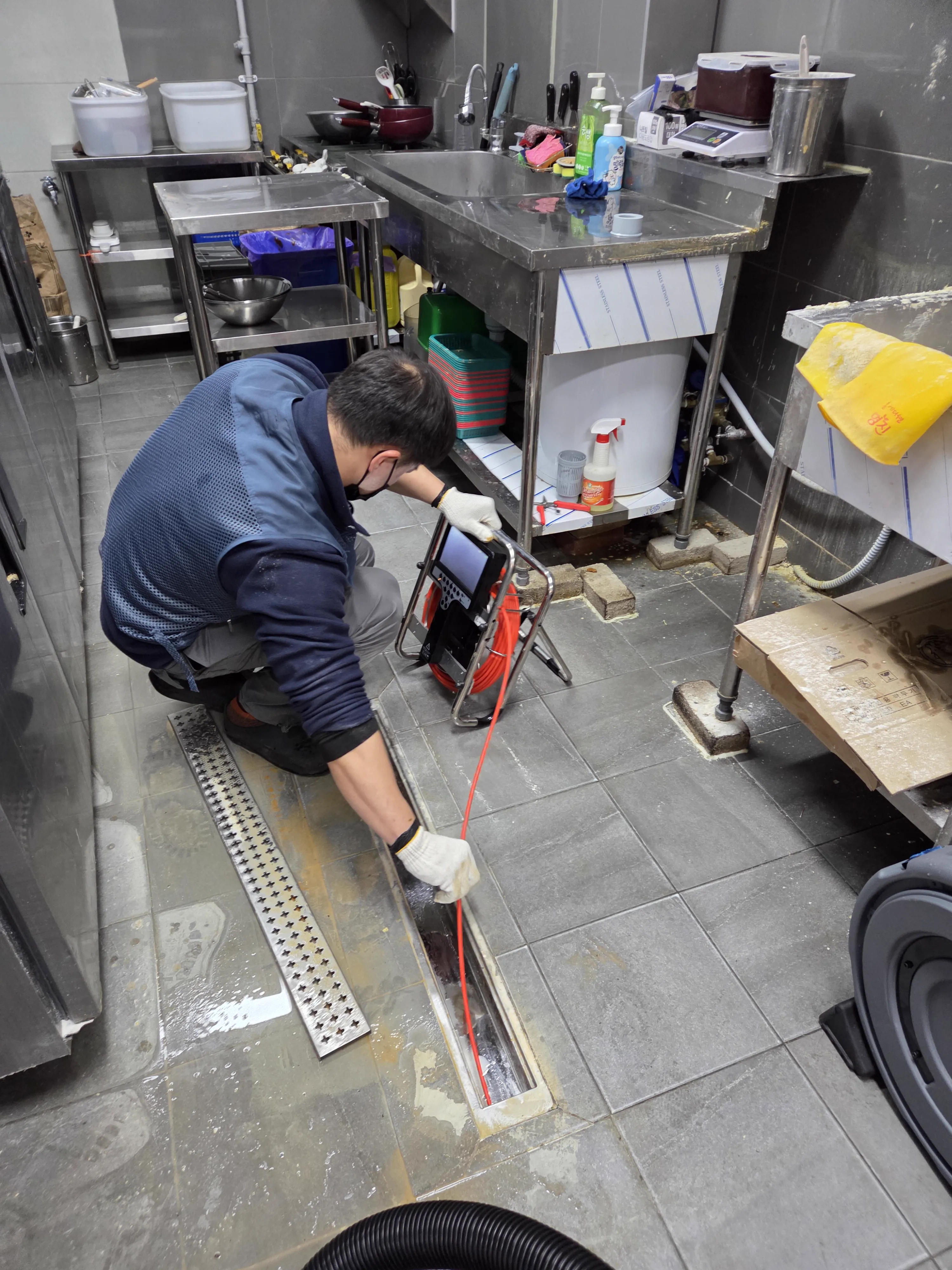 작업 후: 배수 정상화